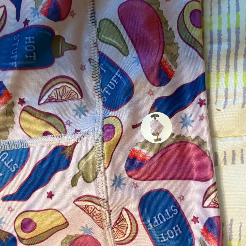 Colorful Food Print Shorts